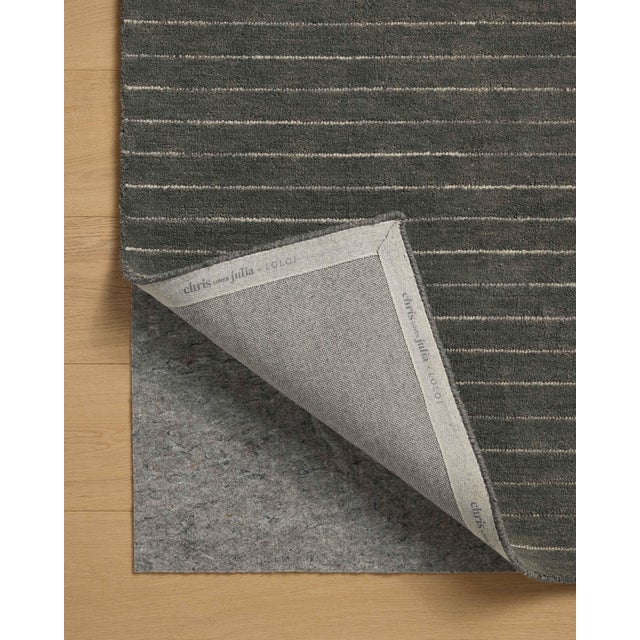 Chris Loves Julia x Loloi Henry Charcoal / Ivory 8'-6" x 11'-6" Area Rug For Sale In Dallas - Image 6 of 6