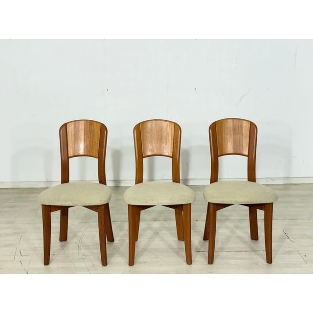Brown Vintage Dining Chairs, 1960s, Set of 3 For Sale - Image 8 of 8
