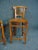 Rustic Country French Cherry Bar Stools - a Pair For Sale - Image 4 of 8