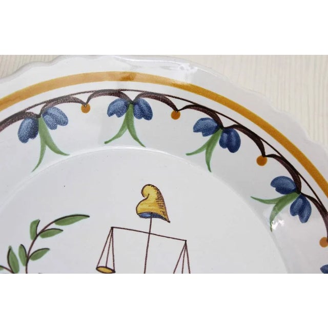Earthenware Plate, France, 20th Century For Sale - Image 6 of 9