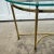 Brass Vintage LaBarge Style Brass-Tone Demilune Console Table With Glass Top For Sale - Image 8 of 8