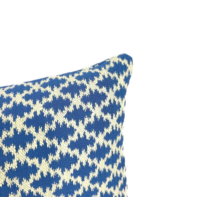 From Brunschwig & Fils is Lattice Figured Texture in Canton Blue pillow cover. Exquisitely crafted, it features an...