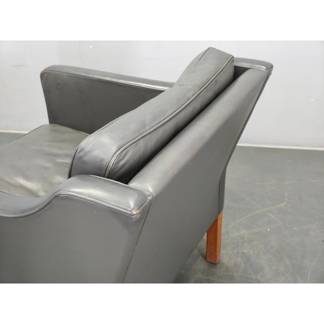 1970s Leather Lounge Chairs by Børge Mogensen for Fredericia, 1970s, Set of 2 For Sale - Image 5 of 18