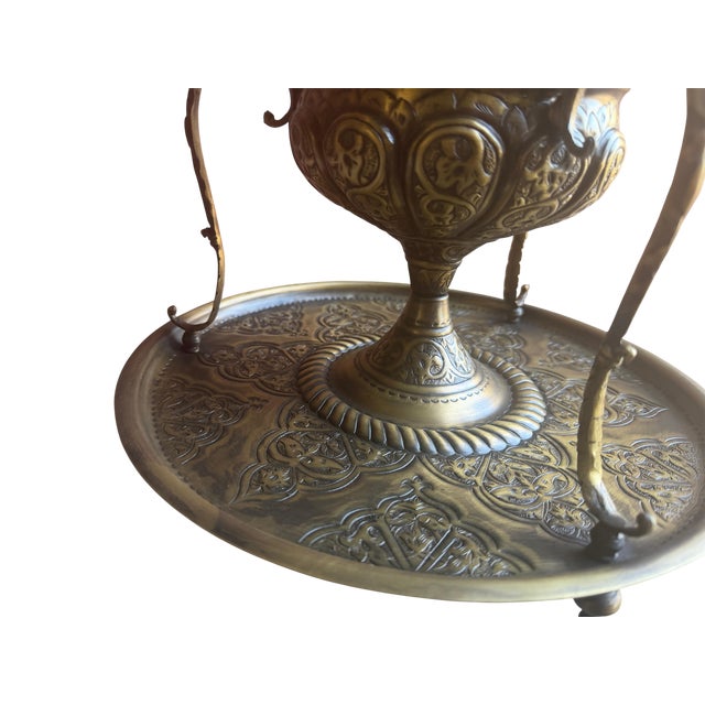 Hand-Chased Brass Incense Burner For Sale In Los Angeles - Image 6 of 12
