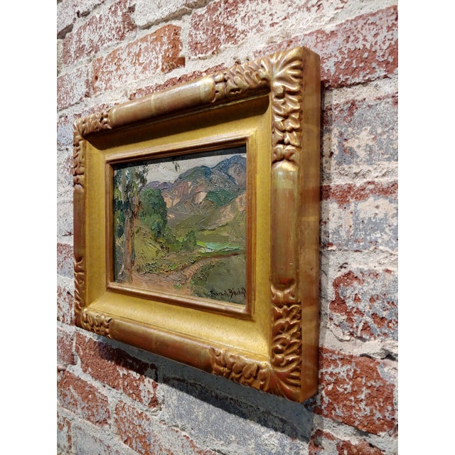 Franz Bischoff -View of Green Valley -C.1905 California Oil Painting For Sale In Los Angeles - Image 6 of 9