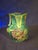 Rare Stevens & Williams Manganese Uranium Glass Bud Vase Applied Rose and Rigaree Feet C 1880 For Sale - Image 16 of 18