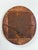 Antique Oval Deep Dark Wood Picture Frame Gold Floral Detail With Photo of a Girl 12x14” For Sale - Image 13 of 13