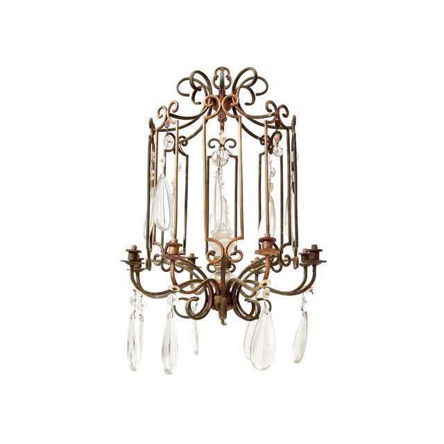 1940s Vintage Hall Chandelier, 1940s For Sale - Image 5 of 5