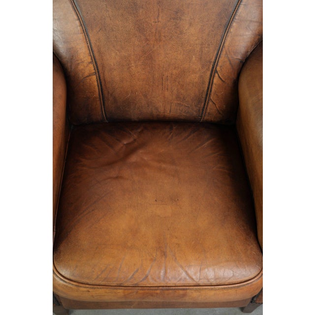 Club Chair in Sheepskin Leather For Sale - Image 6 of 14