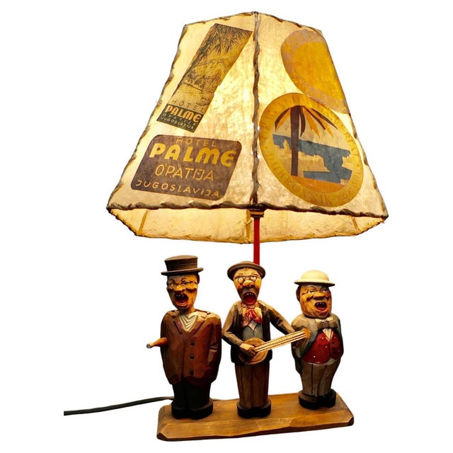 Brown High Kitsch Pub Bar Singers Lamp, 1940 For Sale - Image 8 of 8