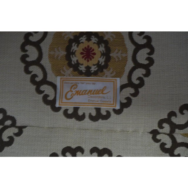 Pair Of Emanuel Cappello Skirted Club Chairs For Sale - Image 9 of 9