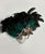 Traditional Teal Feather Wall Mask From Venice For Sale - Image 3 of 5