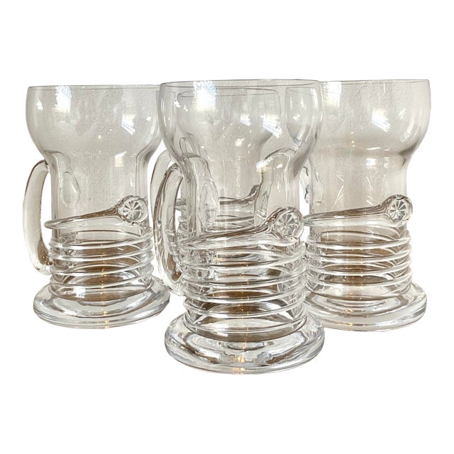 Vintage Original Blown Glass Pilsner Glasses - Set of 4 For Sale