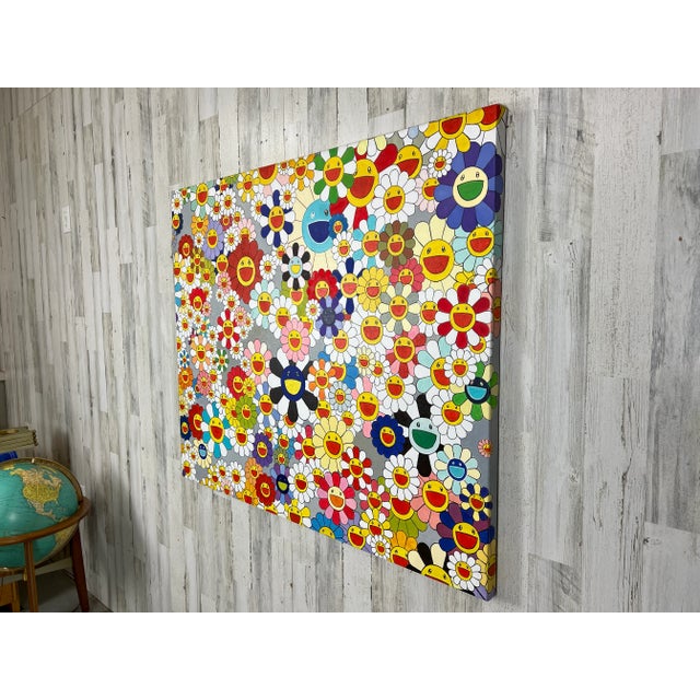 Oil on Canvas Painting in the Style of Takashi Murakami For Sale - Image 4 of 12