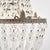 Metal Antique Crystal Silver Chandelier For Sale - Image 7 of 9