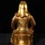 Metal Vintage Gilt Brass Seated Guan Gong Statue, Chinese God of War & Wealth Decor Sculpture For Sale - Image 7 of 9