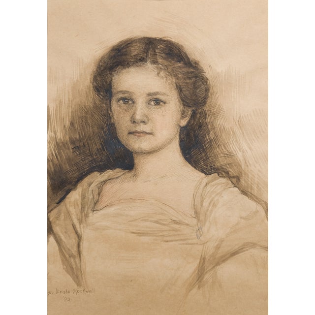 Why This Work Matters This portrait is an exceptionally early example of Evelyn Enola Rockwell’s developing portrait...