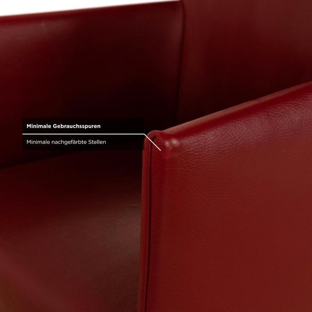 Animal Skin Arc-E Dining Chairs in Red Leather from Bert Plantagie, Set of 6 For Sale - Image 7 of 14