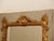 Early 19th Century French 1800s Painted and Carved Giltwood Mirror with Cartouche and Floral Motifs For Sale - Image 5 of 9