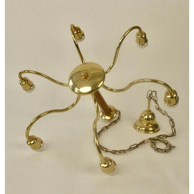 Vintage Chandelier in Brassard Wood by Oswald Haerdtl, 1933 For Sale - Image 9 of 18