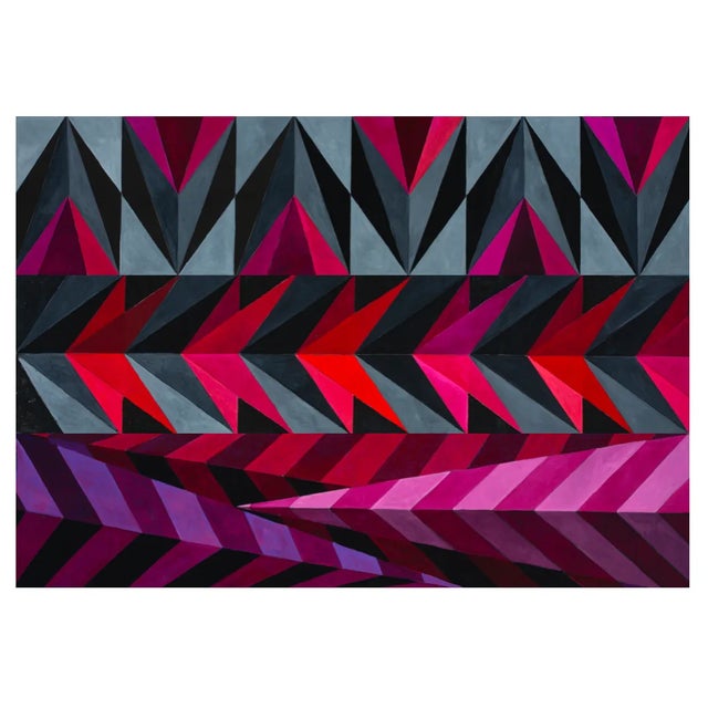 Gray "Disequilibrium #14" 7ft Tall Abstract Oil Painting by Mary Alice Copp For Sale - Image 8 of 12