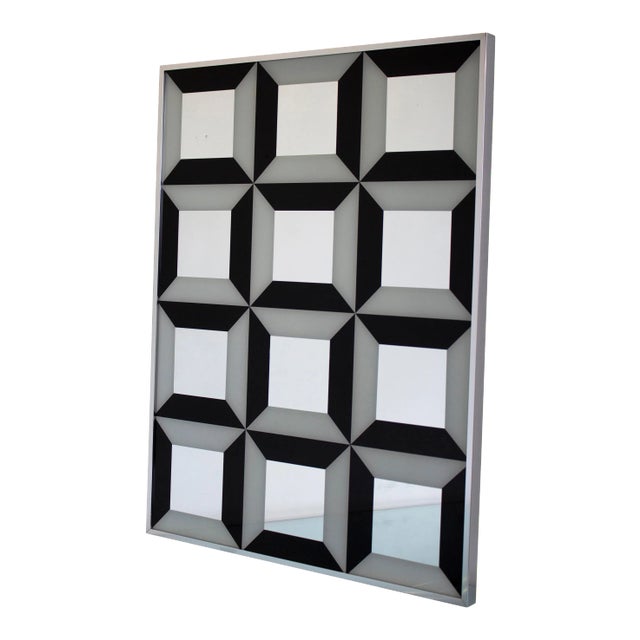 Op Art Mirror by Turner Mfg After Verner Panton For Sale