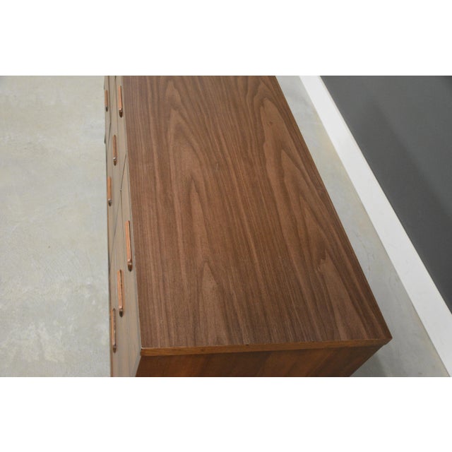 Brown Johnson Carper Walnut and Formica Mid Century Dresser For Sale - Image 8 of 11