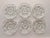 Mid-Century Modern Vintage Mid-Century Modern Anchor Hocking Clear Press Cut Glass Coasters - Set of 6 For Sale - Image 3 of 4