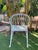 20th Renaissance Revival Style Cast Iron White Garden Chairs in Faux Bamboo - a Pair For Sale - Image 4 of 11