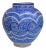 Blue Arabesque-Patterned Vase For Sale