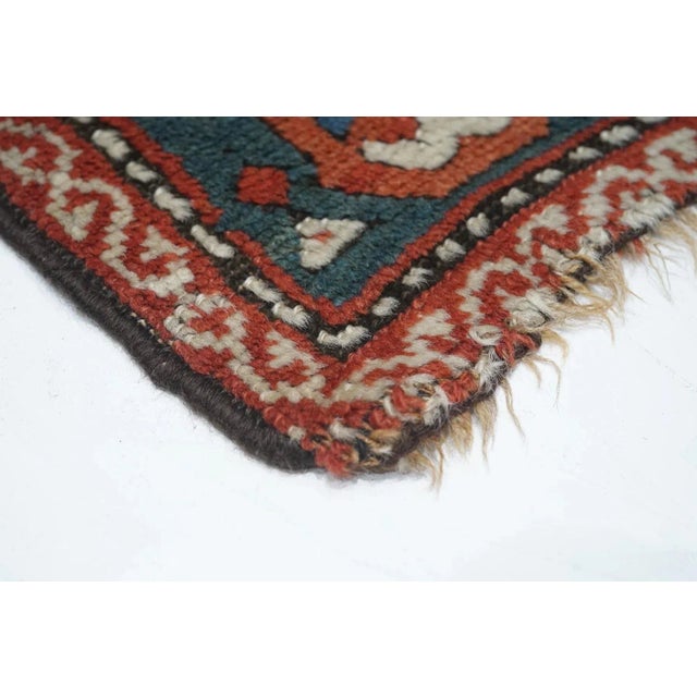 Traditional Antique Kazak Rug 4' x 9'5'' For Sale - Image 3 of 9