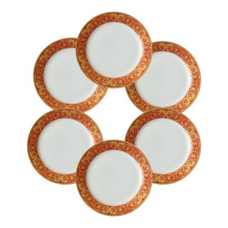 Midcentury 10.75" Holiday Dinner Plates, Set of 6 For Sale