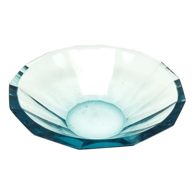 Art Deco Czechoslovakian Bowl from Moser, 1930s For Sale