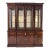 Vintage Ethan Allen Georgian Style Mahogany Breakfront China Cabinet For Sale
