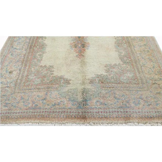 Textile 1960s Vintage Kerman Rug-3'1"x4'10" For Sale - Image 7 of 8
