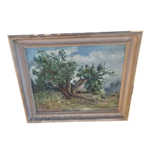 1930s Ethel Blandin California Plein Air Painting, Framed