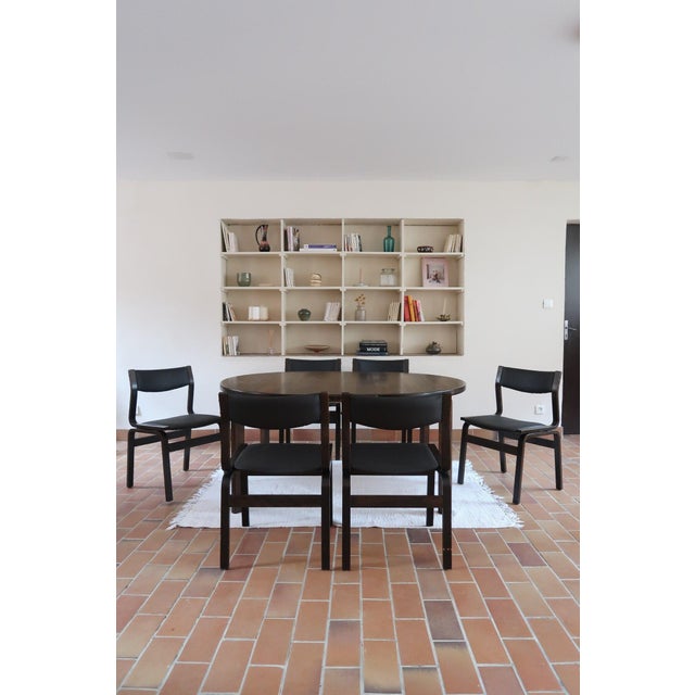 A set of six Danish dining chairs from the 1960s, attributed to Skovmand & Andersen — they were found together with the...