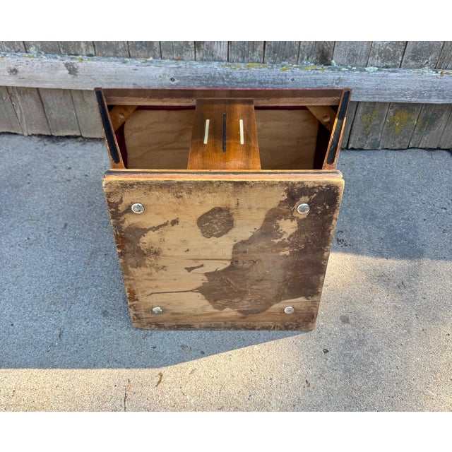 1930s Art Deco Style Vanity Stool For Sale - Image 5 of 5