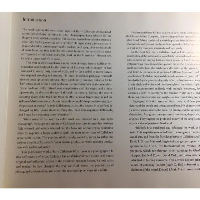 1988 Harry Callahan New Color Book For Sale - Image 4 of 12