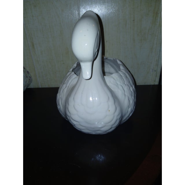 Vintage Ceramic Swan Planter For Sale In Naples, FL - Image 6 of 12