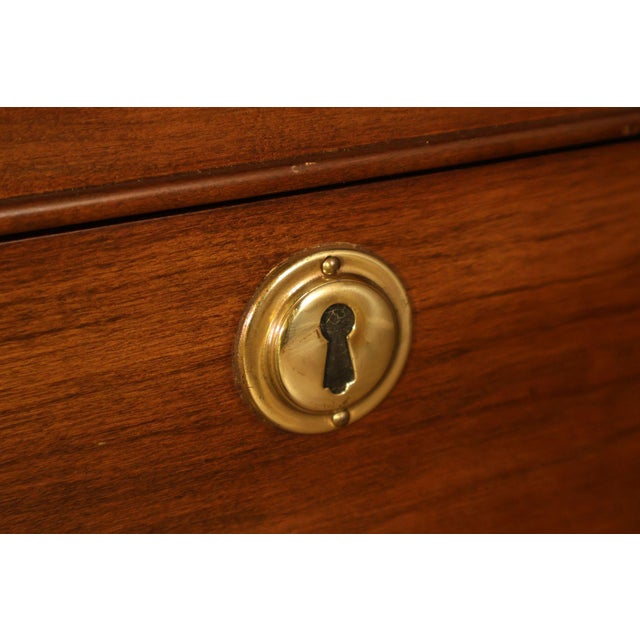 Stickley Traditional Style Cherry Breakfront China Cabinet For Sale - Image 14 of 18