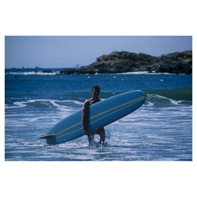 Slim Aarons, Rhode Island Surfer, Estate Stamped C-type Digital Print For Sale