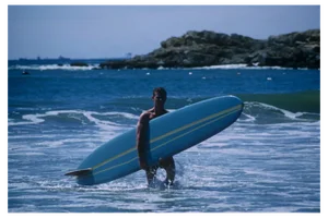 Slim Aarons, Rhode Island Surfer, Estate Stamped C-type Digital Print