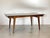 50s table in mahogany wood, top to be restored and repainted, the table is equipped with two extensions, the width with...