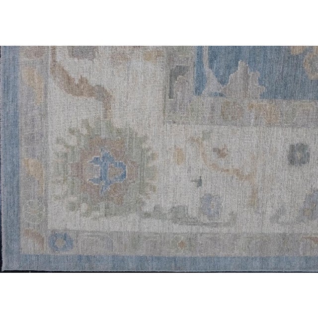 Turkish Oushak Rug 12'2" x 15'6" For Sale - Image 4 of 8