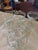 darling etched glass champagne coupes with etched "laurel" style leaf motif around the rim. Excellent vintage condition.