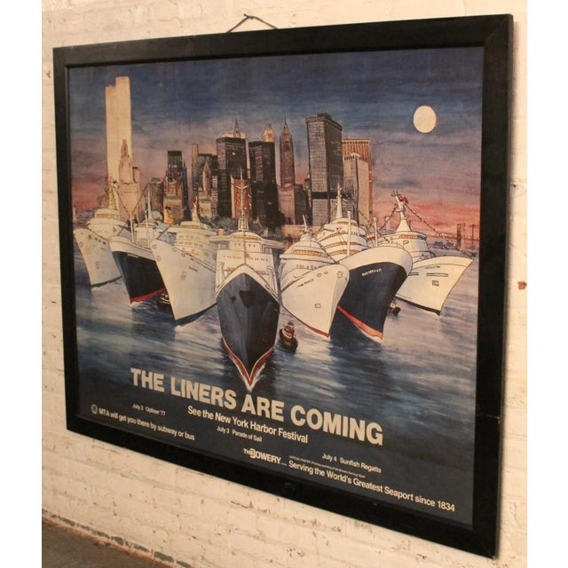 American Letizia Pitigliani (1935-2012) 1977 New York Harbor Festival Poster For Sale - Image 3 of 11