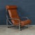 A superb italian brown leather recliner armchair dating to around 1980. Designed with both comfort and visual impact in...