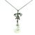 Vintage Platinum Diamond and 18mm Baroque Pearl Drop Necklace For Sale In Miami - Image 6 of 11