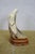 Mid 20th Century Justa Carved Buffalo Horn Bird Figurine on Wood Base MCM Sculpture For Sale - Image 4 of 11